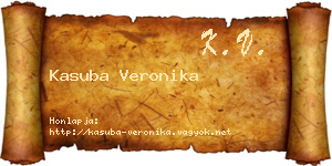 Kasuba Veronika névjegykártya