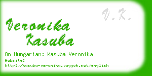 veronika kasuba business card